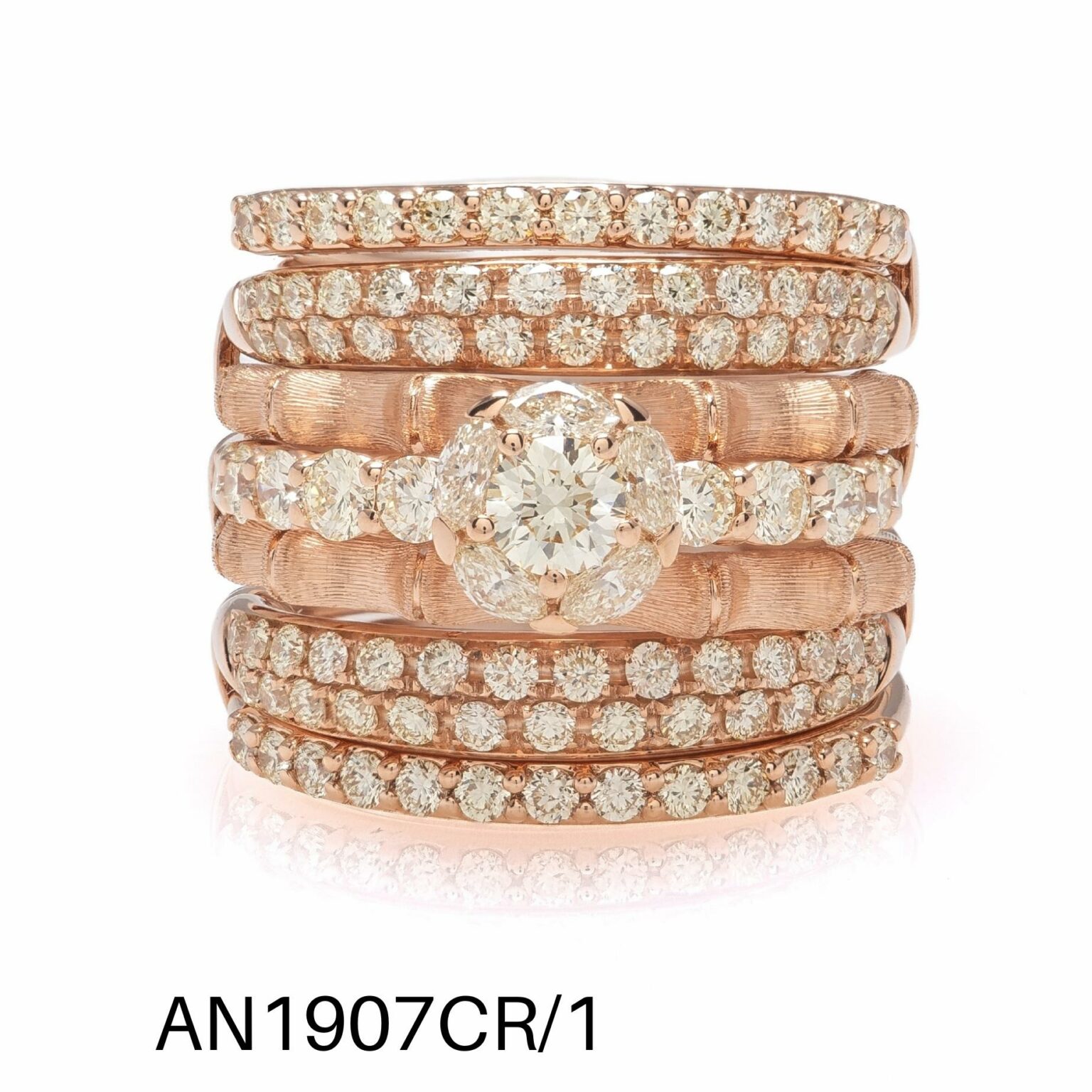 ANELLO ORO ROSA DIAMANTI CAPE Ferraris